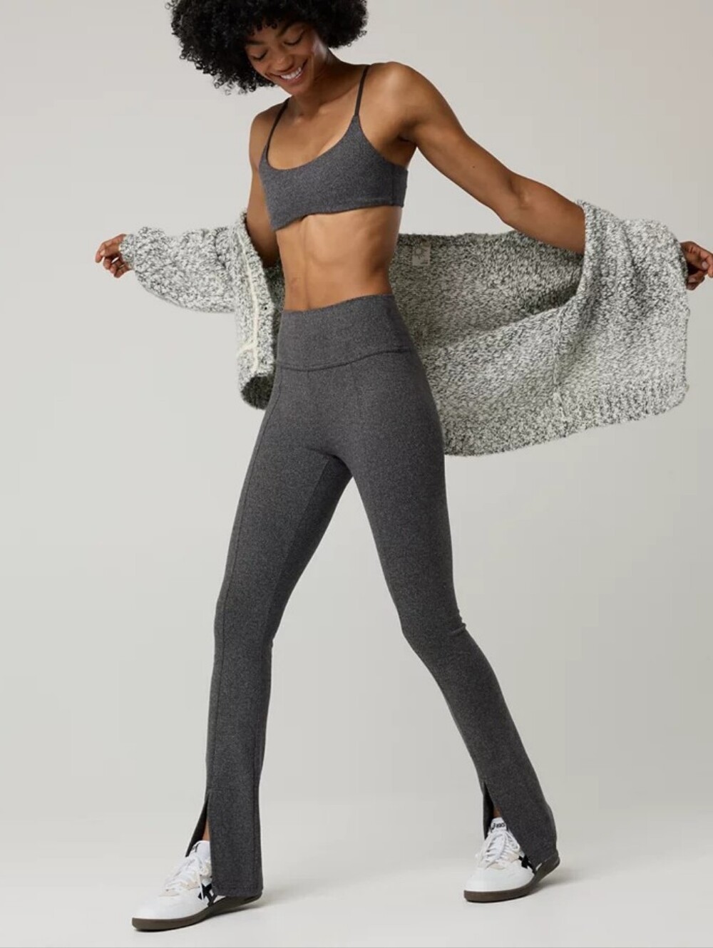 OFFLINE By Aerie Jacquard Twill Mini Flare Legging And Top Set